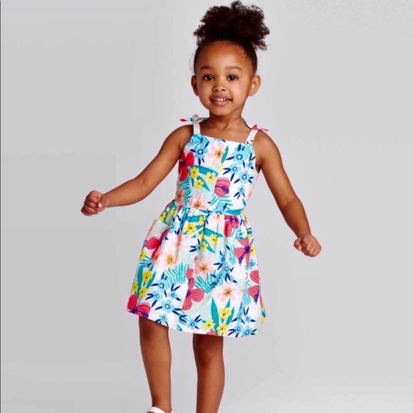 Cat & Jack | Dresses | Nwt Cat Jack Floral Sun Dress W Pockets | Poshmark